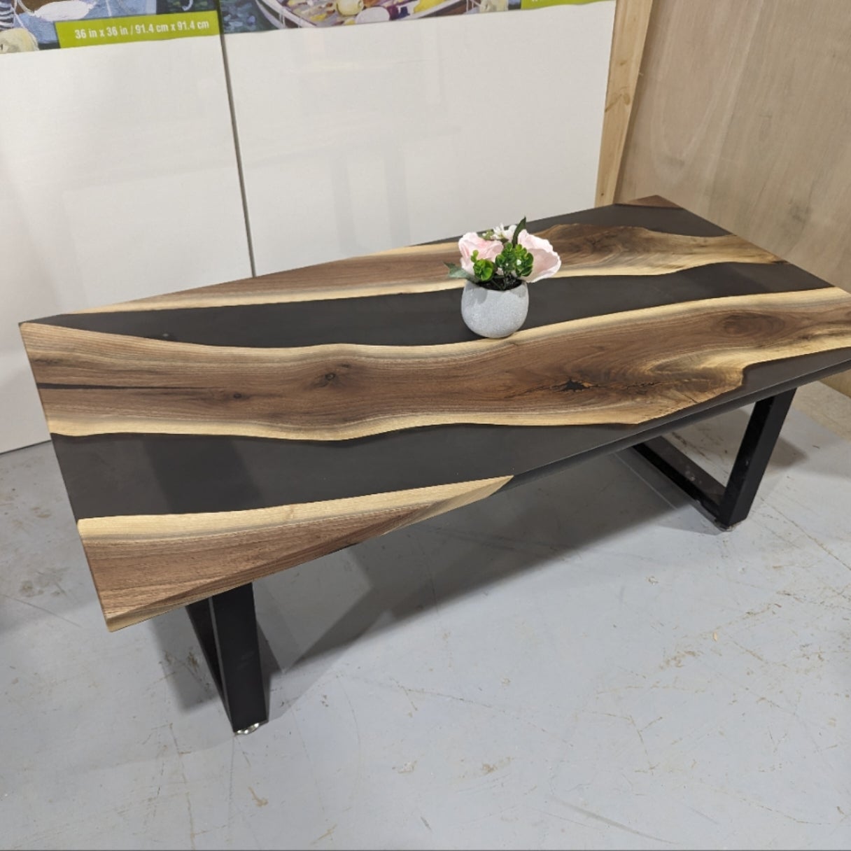 River coffee deals table epoxy